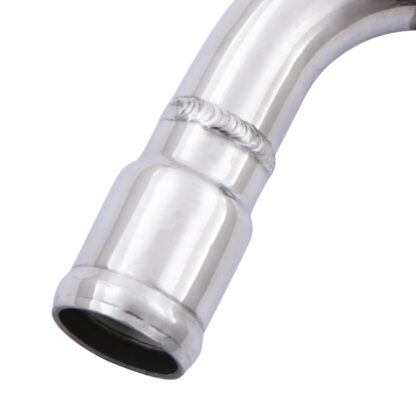 Aluminium pipework provides significantly improved reliability over OEM plastic which is prone to cracks with age and heat cycles