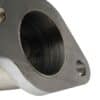 Smooth flowing design allows exhaust gasses to exit the turbo faster