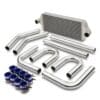 High flow bar and plate design intercooler core