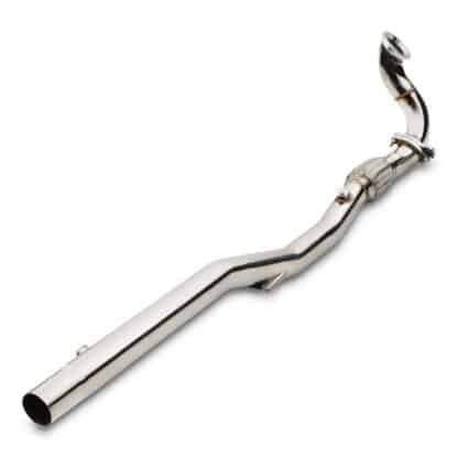 2.5″ bore throughout replacing the restrictive precat and downpipe