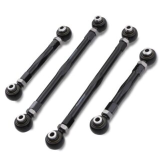 Fully adjustable suspension control arm kit designed to directly replace the standard units