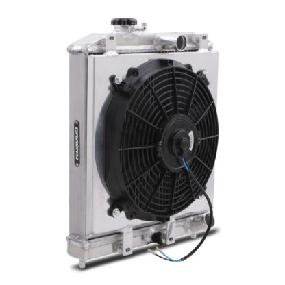 Full kit including 12v 80w electric fan (11″ straight blade design) to keep your Civic at optimal temperatures