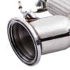 Built in flexi joint helps reduce exhaust strain