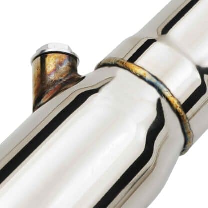 Mirror polished finish and 2.5″ bore all the way through