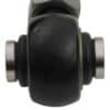 Bearing mounted inner pivot points rather than bushes to reduce static friction and improve suspension performance