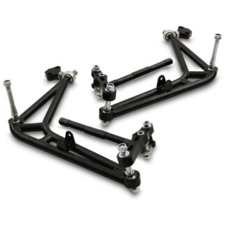 Adjustable suspension control arm kit designed to directly replace the standard units
