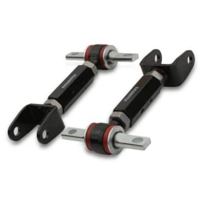Fully adjustable suspension control arm kit designed to directly replace the standard units