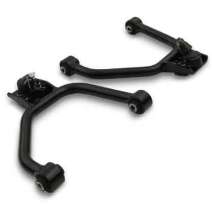 Adjustable suspension control arm kit designed to directly replace the standard units