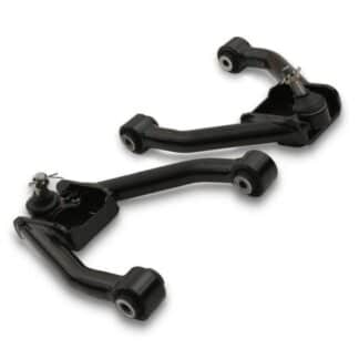Adjustable suspension control arm kit designed to directly replace the standard units