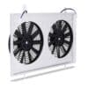 Supplied complete with two 12v 80w electric fans (11″ straight blade design)