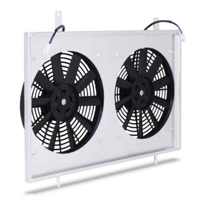 Supplied complete with two 12v 80w electric fans (11″ straight blade design)