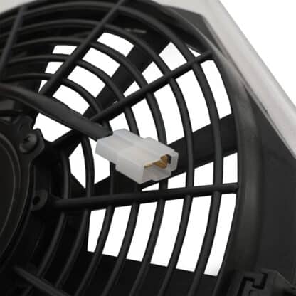Supplied complete with two 12v 80w electric fans (11″ straight blade design)