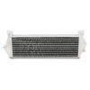 Tube and fin design for good heat transfer properties with low weight and low pressure drop across its core.
