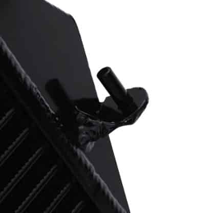 Tube and fin design for good heat transfer properties with low weight and low pressure drop across its core.