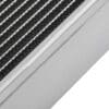 More water volume within a channel means greater cooling efficiency.