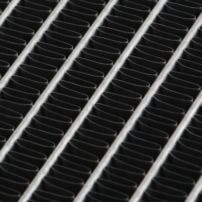 More water volume within a channel means greater cooling efficiency.