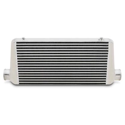 Hand welded intercooler with polished finish side tanks