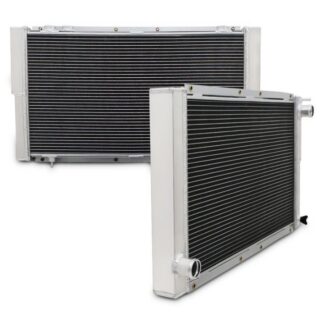Twin core aluminium core will achieve up to 30% more cooling capability than the standard radiator