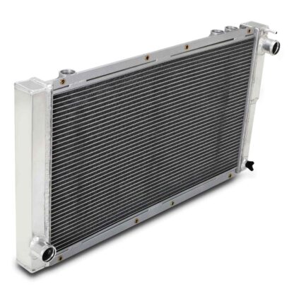 Twin core aluminium core will achieve up to 30% more cooling capability than the standard radiator