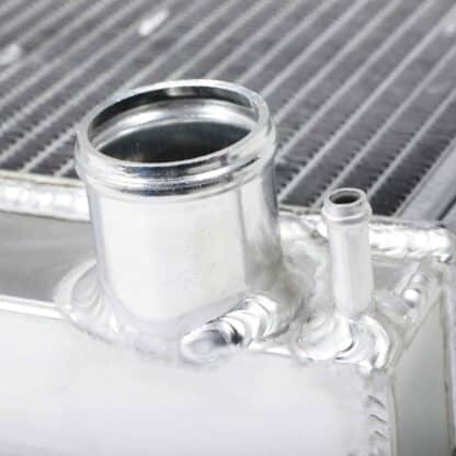 Twin core aluminium core will achieve up to 30% more cooling capability than the standard radiator