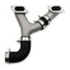 Streamlines airflow compared to standard bent piping
