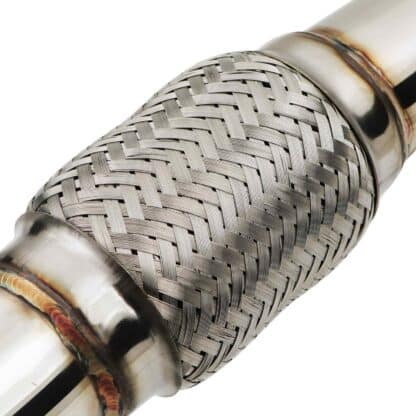 Removes restrictive catalytic converter for increased horsepower capability and response
