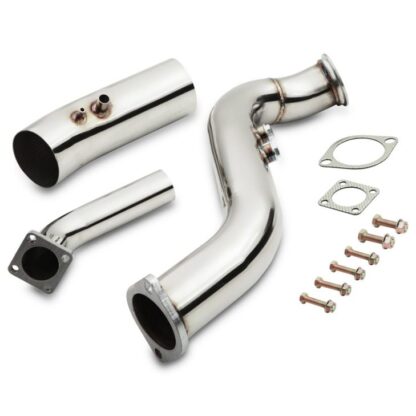 Gravity Performance Downpipes instantly increase power by allowing exhaust gasses to exit the vehicle quicker.