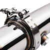 More free flowing to allow for decreased turbo lag and increased power capacity