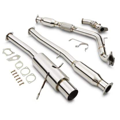 3″ Turbo Back Exhaust System compatible with Subaru Impreza Classic WRX STI GC8 96-00 is a great way of releasing more power from your Impreza by replacing the OEM system with a more free flowing exhaust. Our 3″ Turbo Back Exhaust System provides instant and noticeable performance benefits whilst also enhancing the soundtrack of your car.
