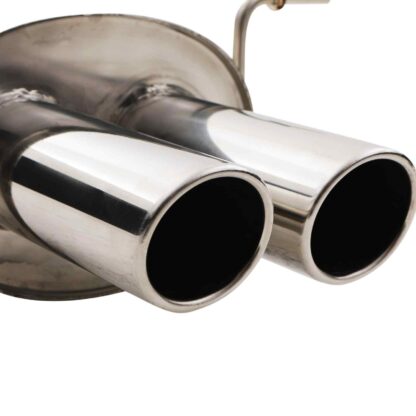3″ Polished tailpipes designed to fit the OEM rear valance