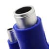 Direct replacement for the OEM black plastic hose that is prone to crack and leak with age