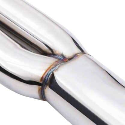 Designed to fit between the turbo elbow and catalytic converter