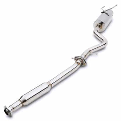 Removable baffle in the tailpipe for adjustable volume.