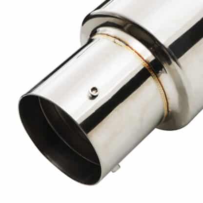 2.25″ bore with a 4″ tailpipe for maximum exhaust flow
