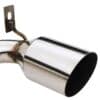 slash cut tailpipes to fit with the shape of the rear valance