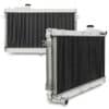 Twin aluminium core will achieve up to 30% more cooling capability than the standard radiator