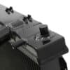 Twin channel aluminium core will achieve up to 30% greater cooling capacity than the standard item