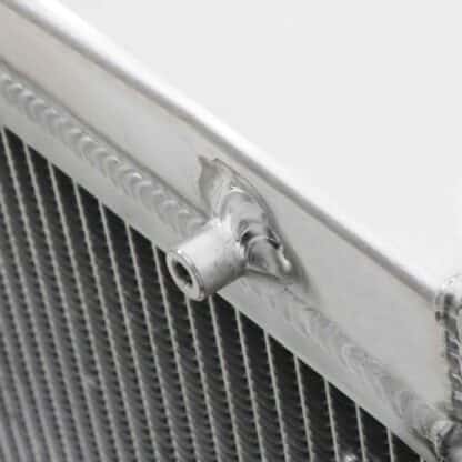 Twin channel aluminium core will achieve up to 30% more cooling capability than the standard radiator