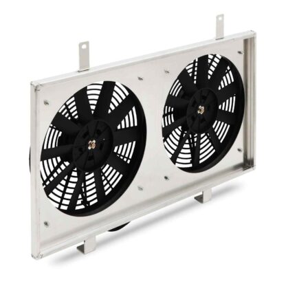 Supplied complete with two 12v 80w electric fans (11″ straight blade design)