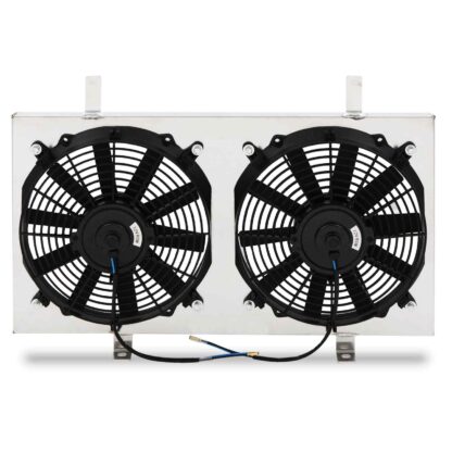 Supplied complete with two 12v 80w electric fans (11' straight blade design)