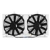 Supplied complete with two 12v 80w electric fans – 11″ straight blade design
