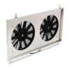 Supplied complete with two 12v 80w electric fans – 11″ straight blade design