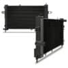 Twin aluminium core will achieve up to 30% greater cooling capability than OEM
