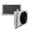 Twin channel aluminium core will achieve up to 30% more cooling capability than the standard radiator