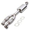 Removes the restrictive catalytic converter to increase horsepower capabilities