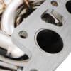 Free flowing tubular design getting exhaust gasses smoothly to the turbo