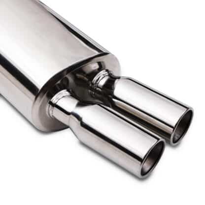 2 x 2″ Bore throughout with twin 3.5″ tailpipes