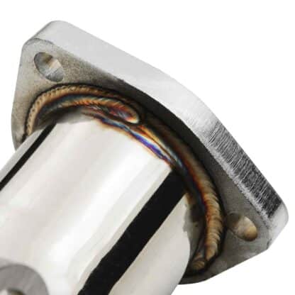 Smooth flowing design allows exhaust gasses to exit the turbo faster