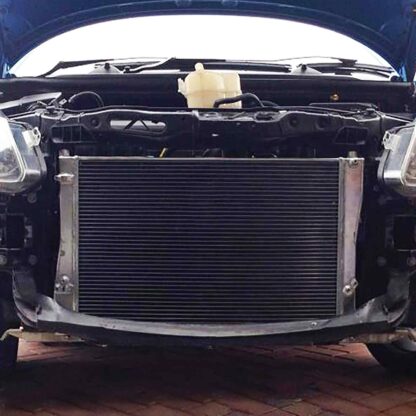 Twin channel aluminium core will achieve up to 30% more cooling capability than the standard radiator