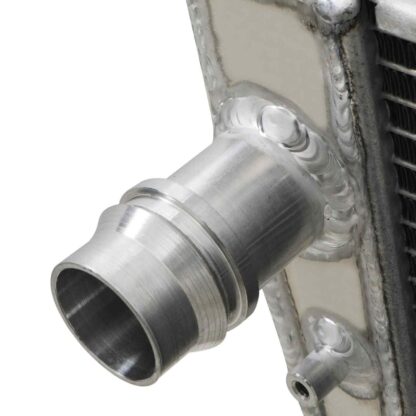 Twin channel aluminium core will achieve up to 30% more cooling capability than the standard radiator